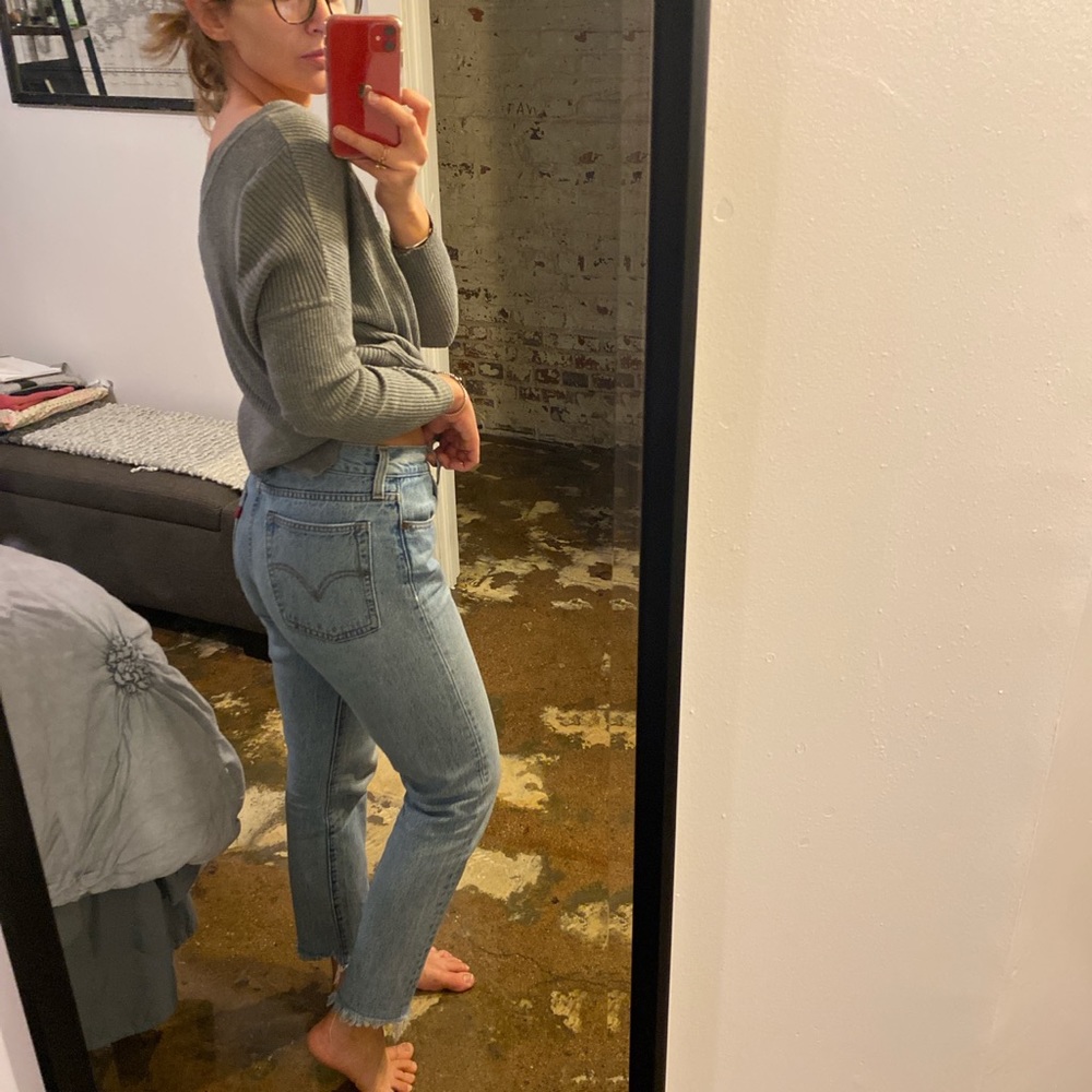 levi’s high waisted wedgie mom jeans